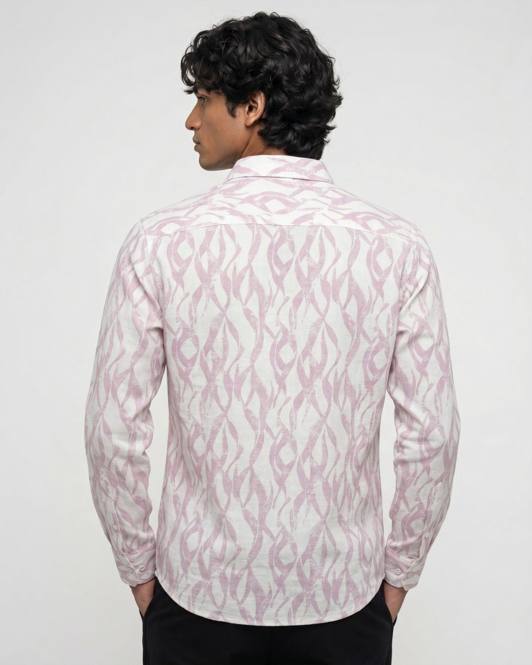 Coral Spiral Print Shirt