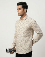 Off White Fawn Print Shirt