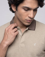 Brown Cotton Polo
