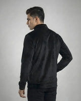 Black & Blue Full-Zip Jacket for Men