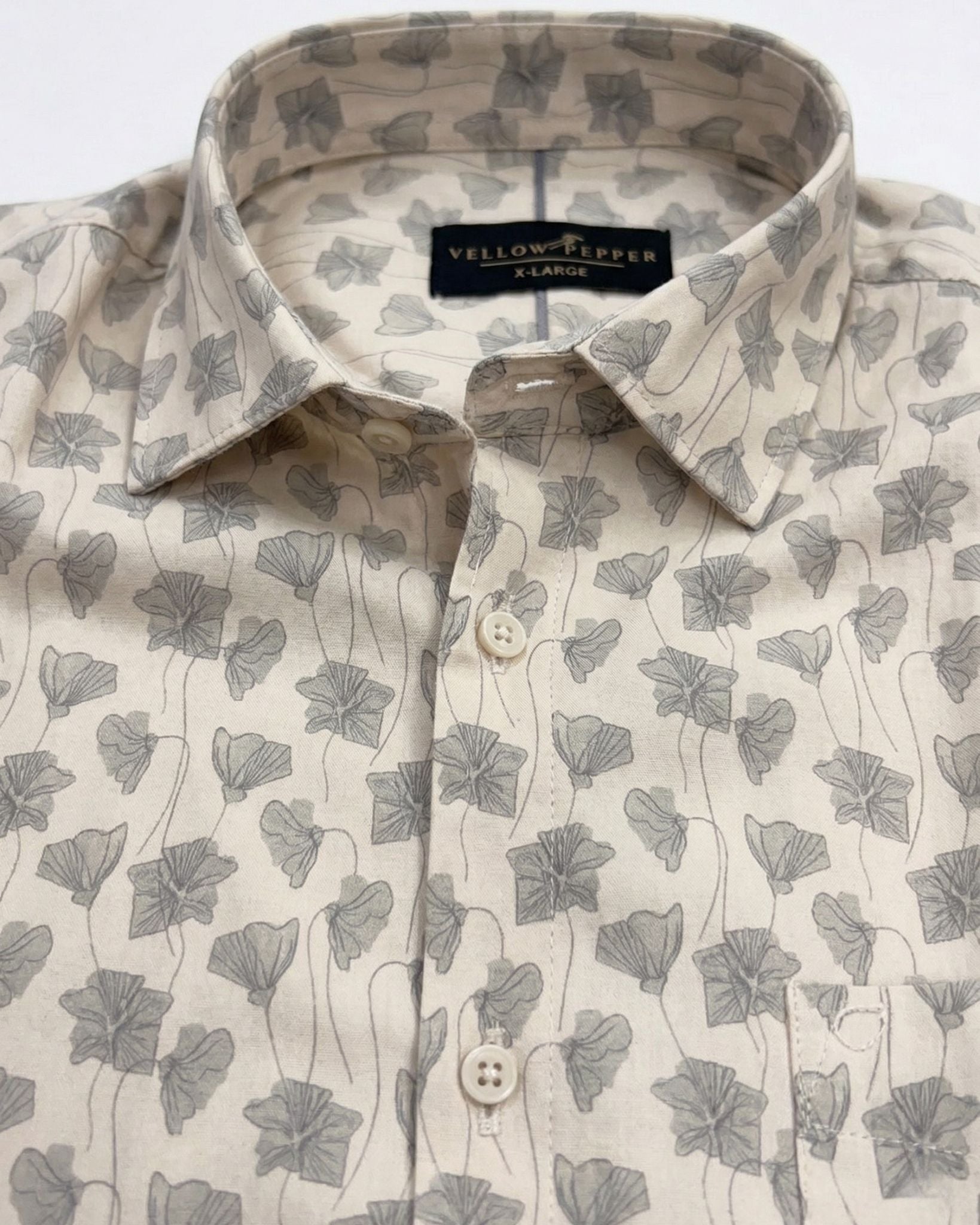 Off White Fawn Print Shirt