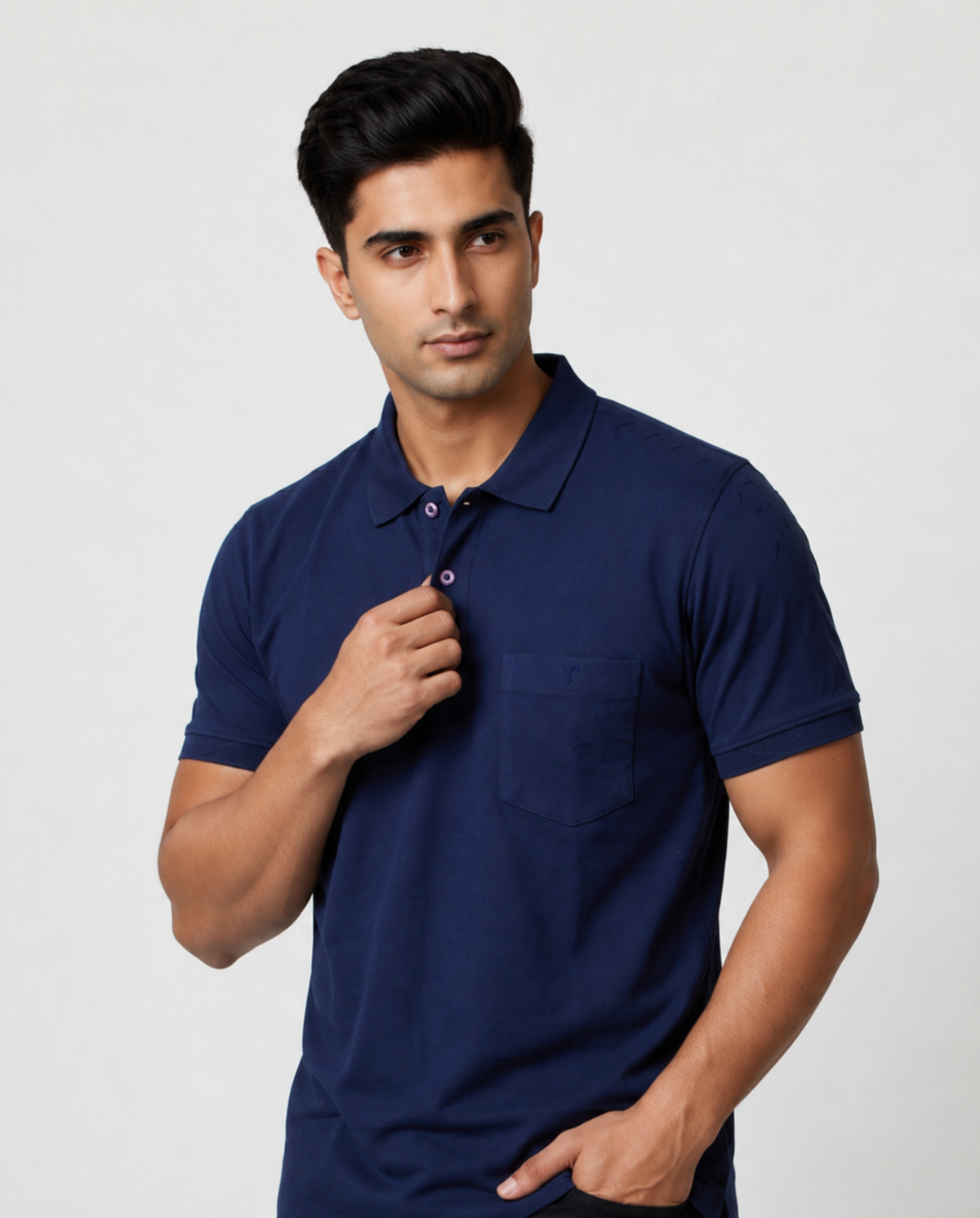 Navy Blue Classic Polo T-Shirt