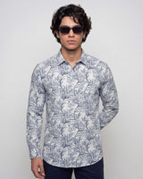 Blue Printed Shirt