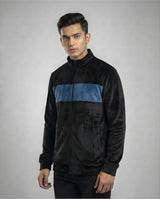 Black - Blue Full-Zip Sweatshirt