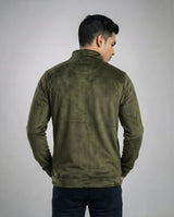 Green Full-Zip Jacket for Men