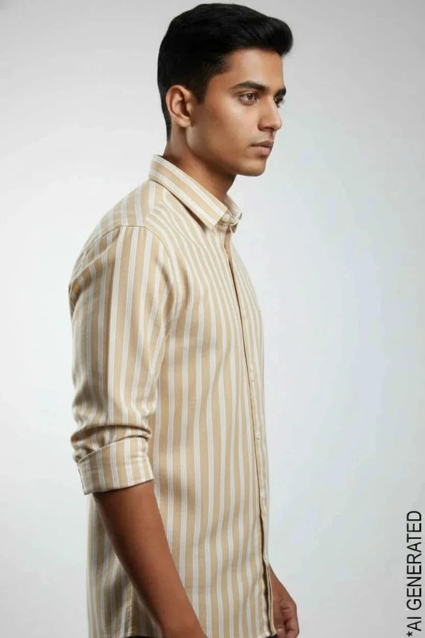 Full Sleeve Yellow Lining Shirt