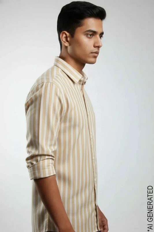 Full Sleeve Yellow Lining Shirt