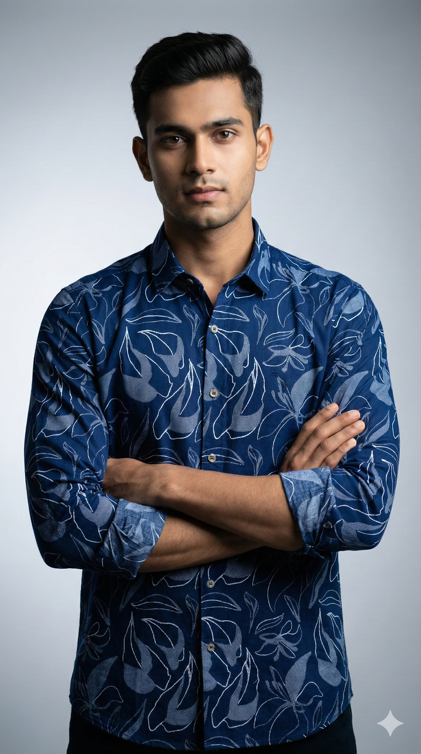 Full Sleeve Denim nex gen shirt - Yellow Pepper