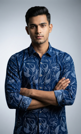 Full Sleeve Denim nex gen shirt - Yellow Pepper