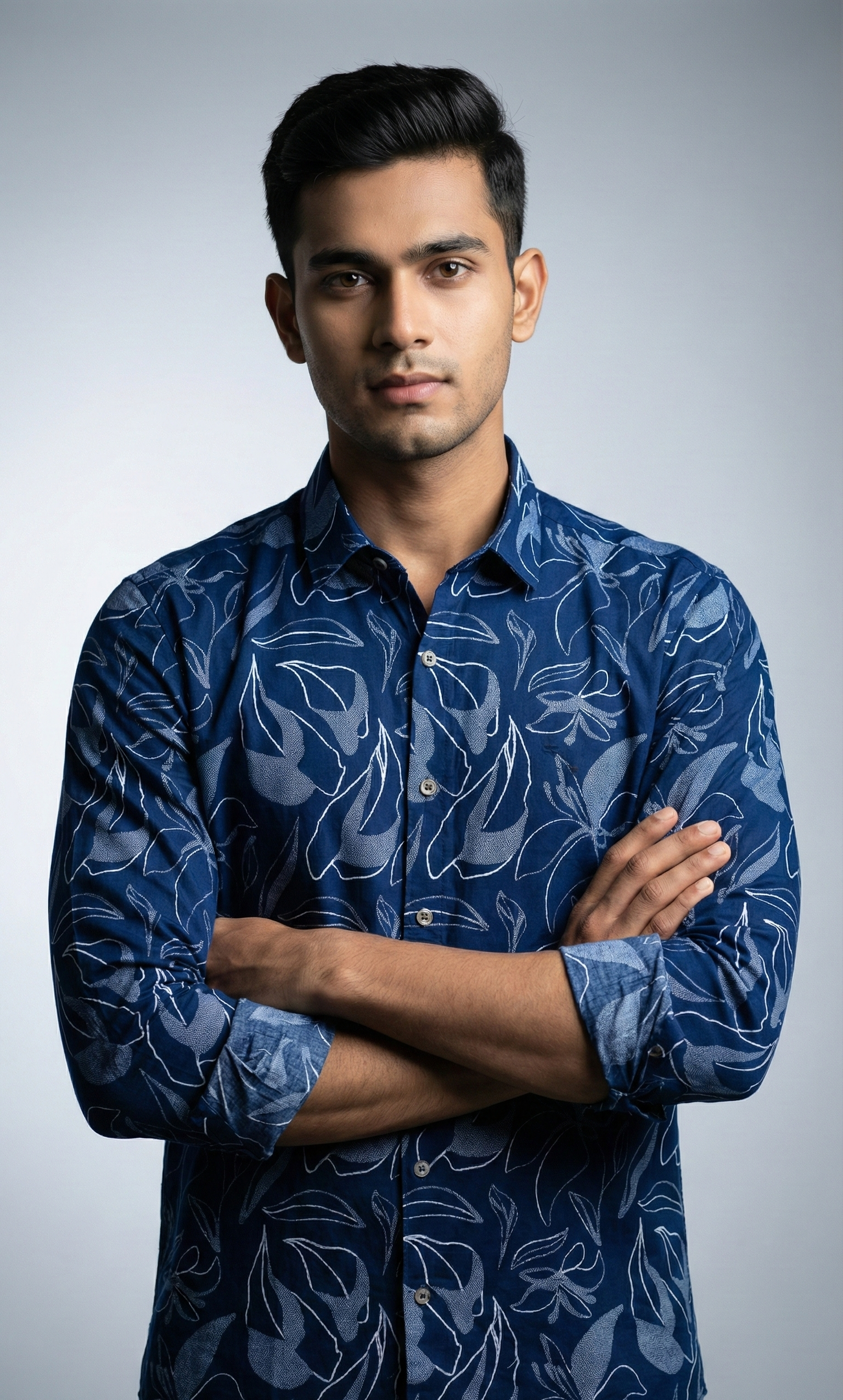 Full Sleeve Denim nex gen shirt - Yellow Pepper