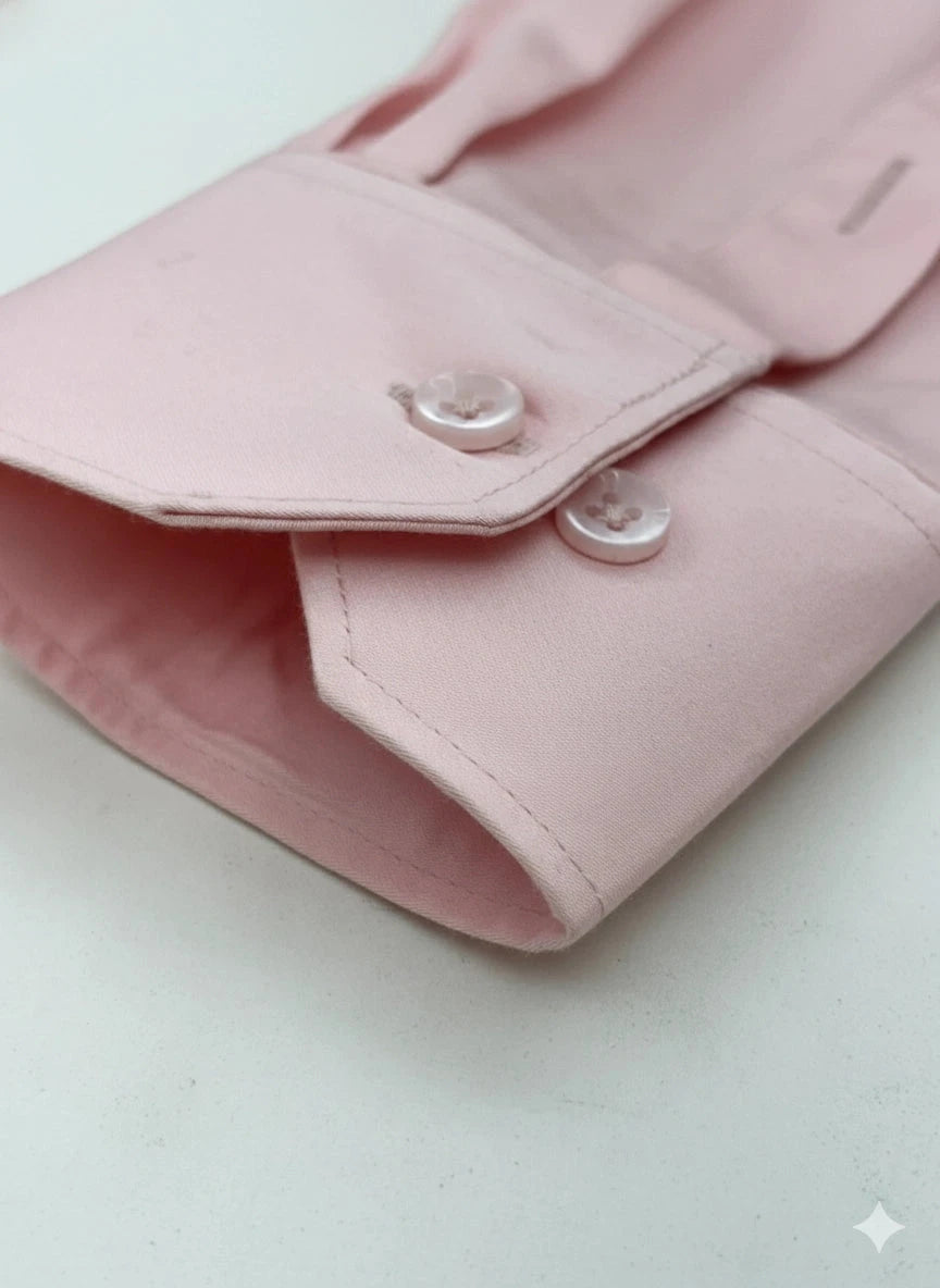 Full Sleeve Pink Color Shirt