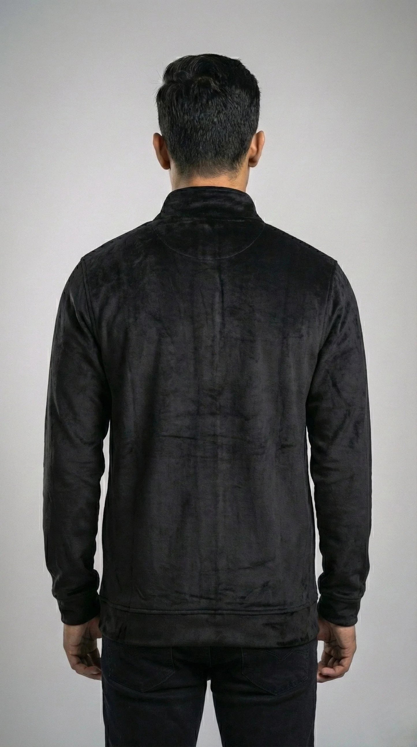 Black Zipper Sweatshirt