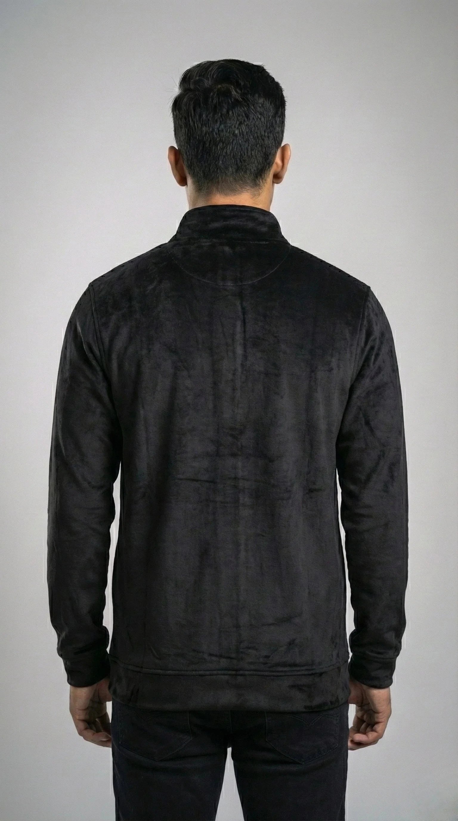 Black Zipper Sweatshirt