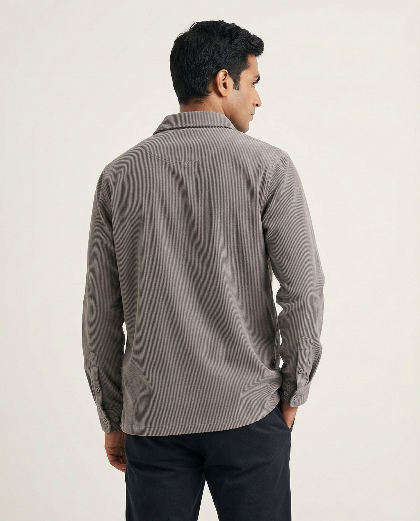 Grey Zipper Shacket