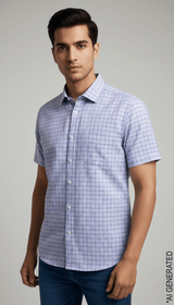 Half sleeve Multicolour Check