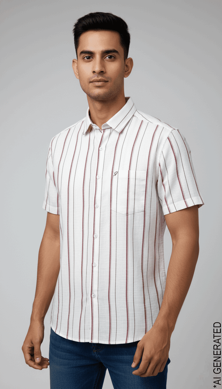 Half Sleeve Off White Red Lining