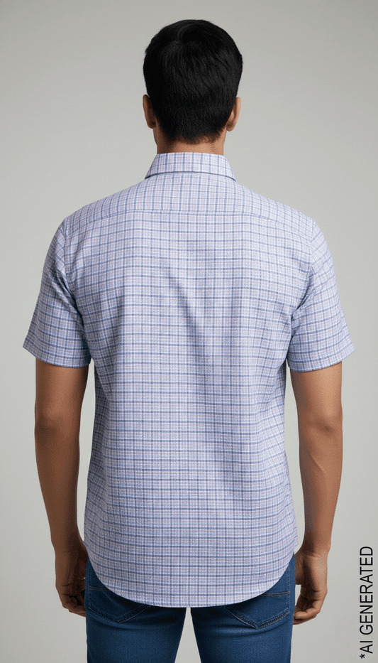 Half sleeve Multicolour Check