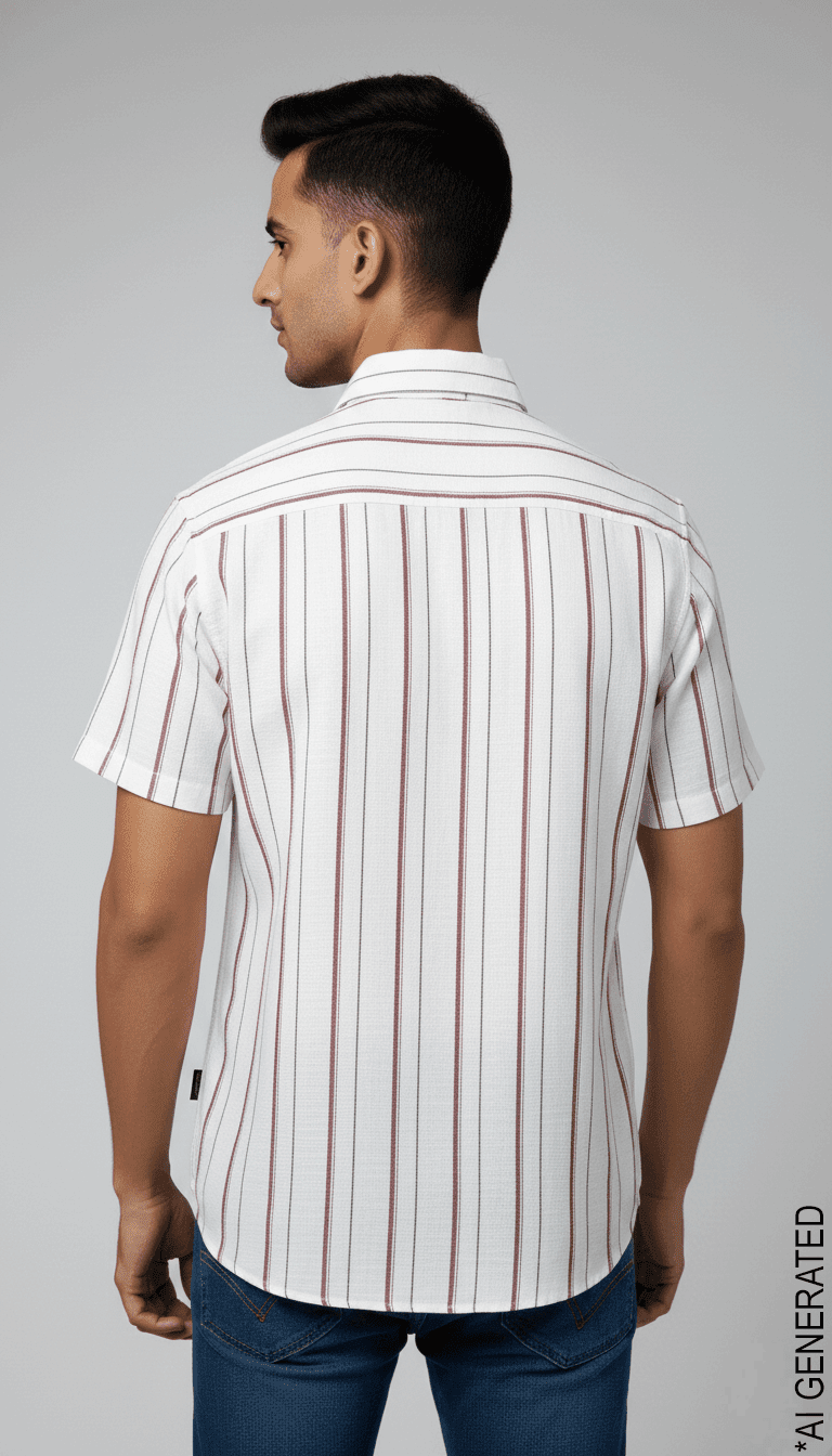 Half Sleeve Off White Red Lining