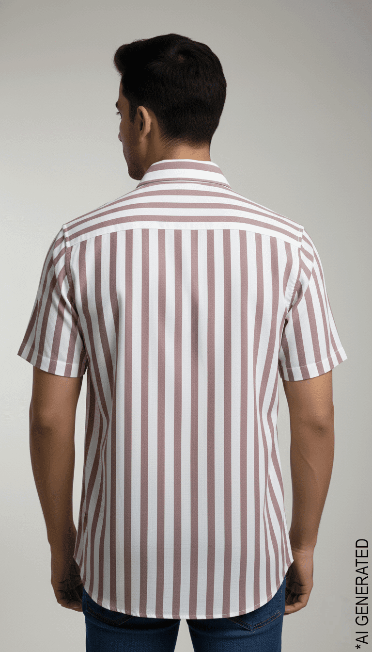 Half Sleeve White Red Lining