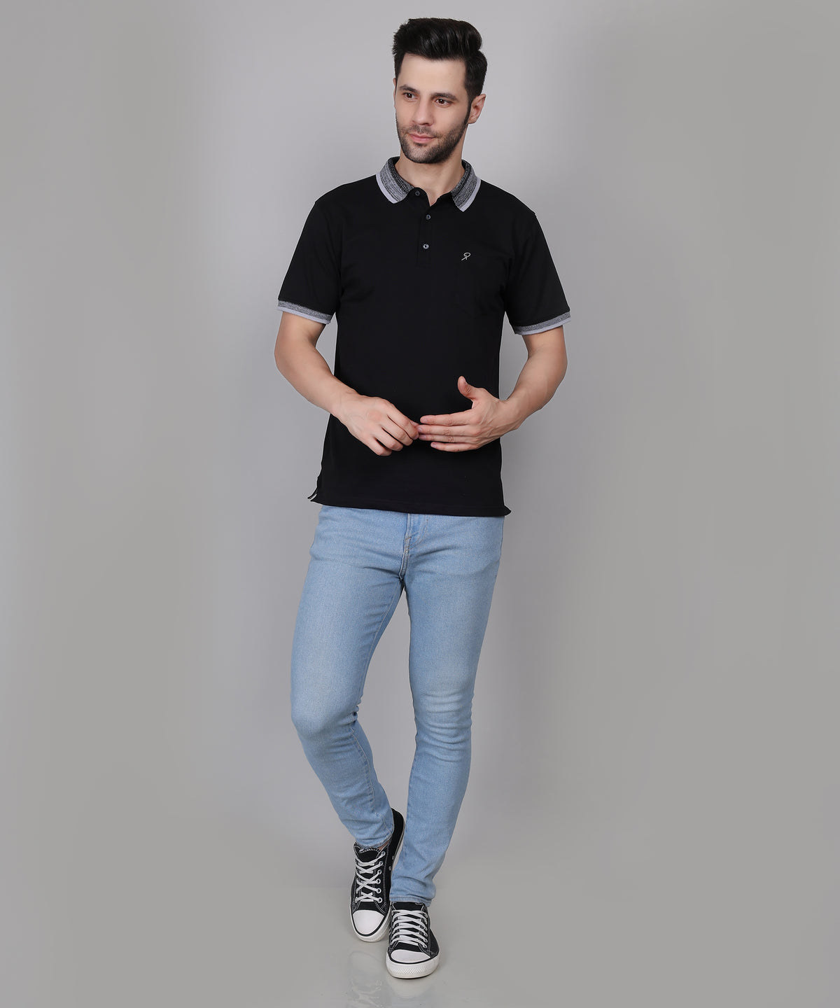 Men’s Black Polo T-Shirt