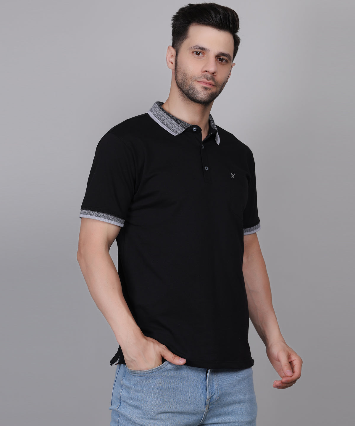 Men’s Black Polo T-Shirt
