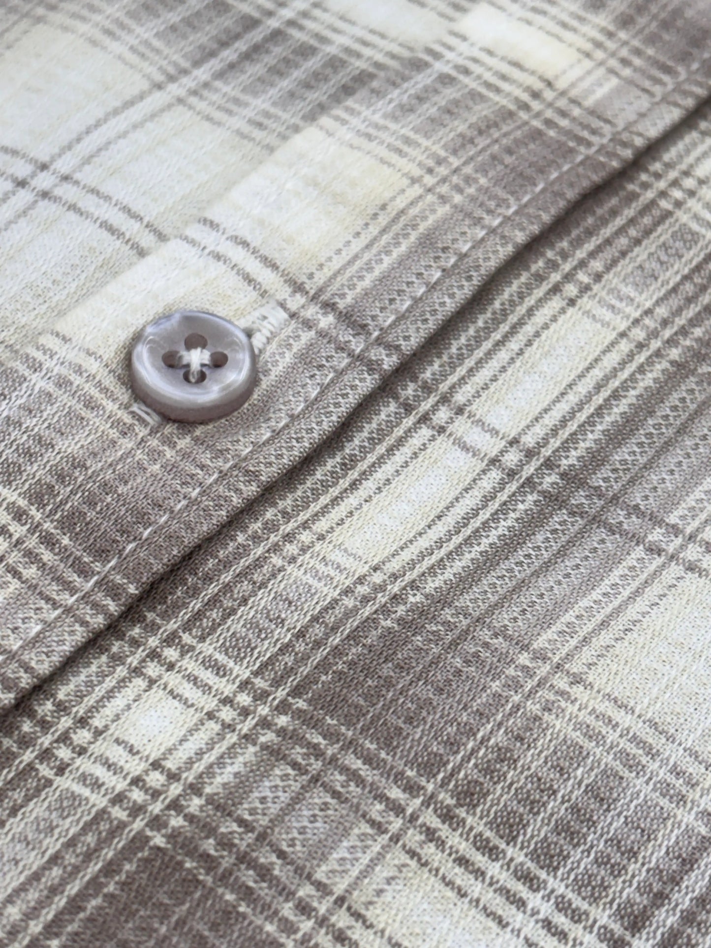 Full Sleeve Beige Check
