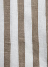 Full Sleeve White Brown Lining Shirt