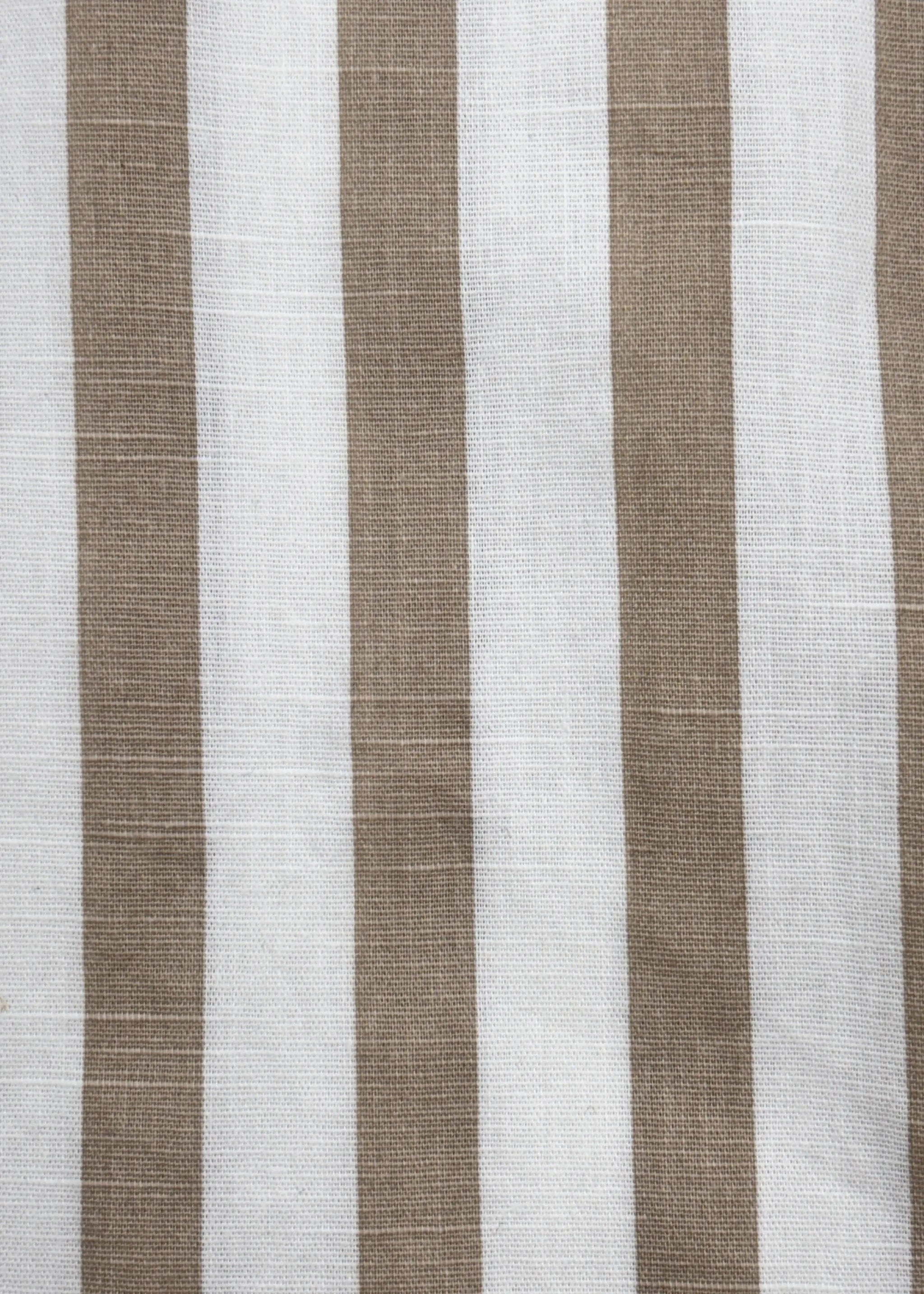 Full Sleeve White Brown Lining Shirt