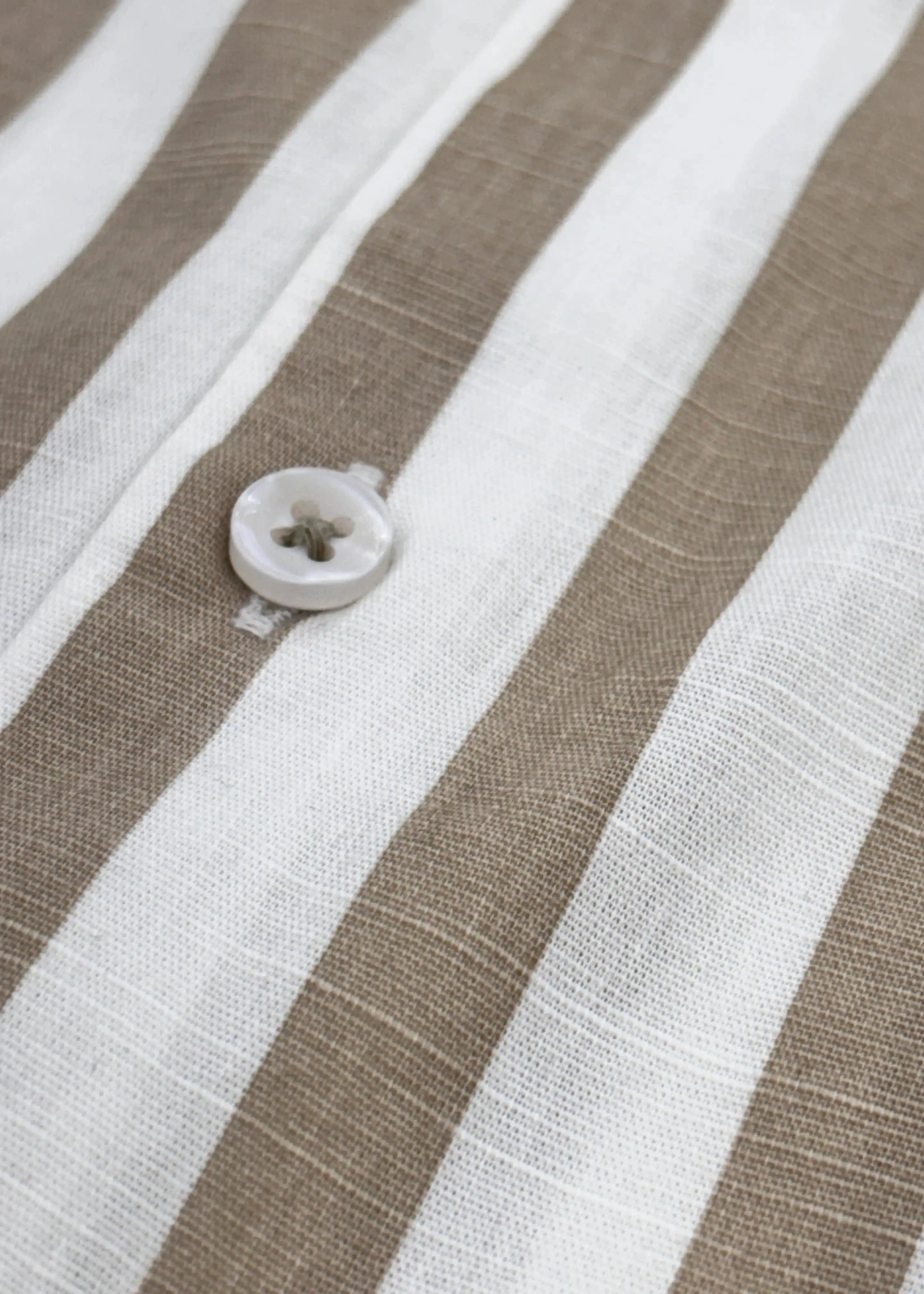 Full Sleeve White Brown Lining Shirt