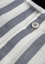 Full Sleeve White Grey Lining Shirt