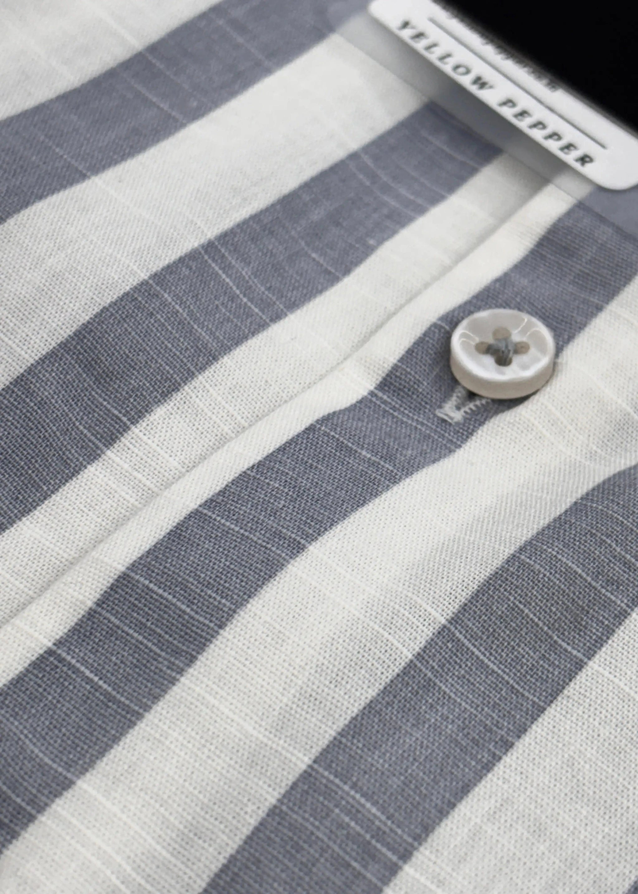 Full Sleeve White Grey Lining Shirt