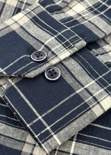 Full Sleeve Navy Check Shirt