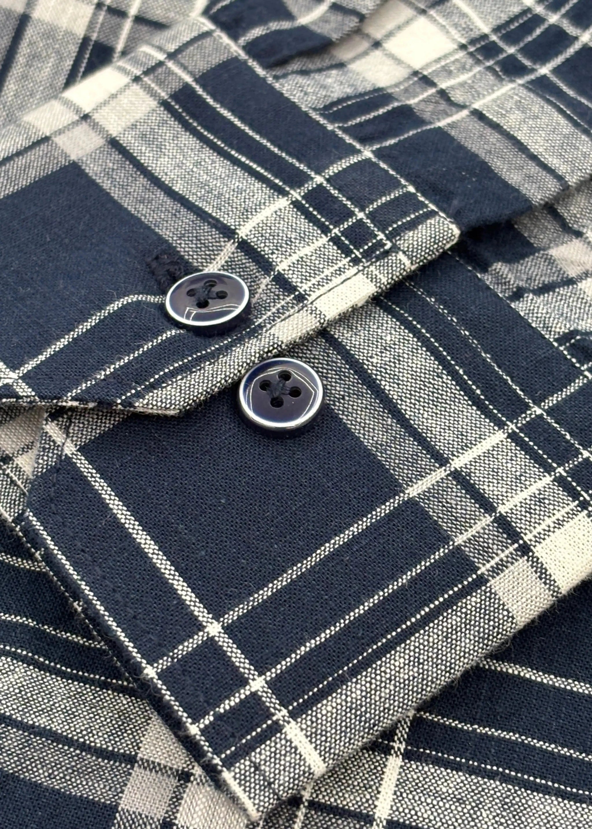 Full Sleeve Navy Check Shirt