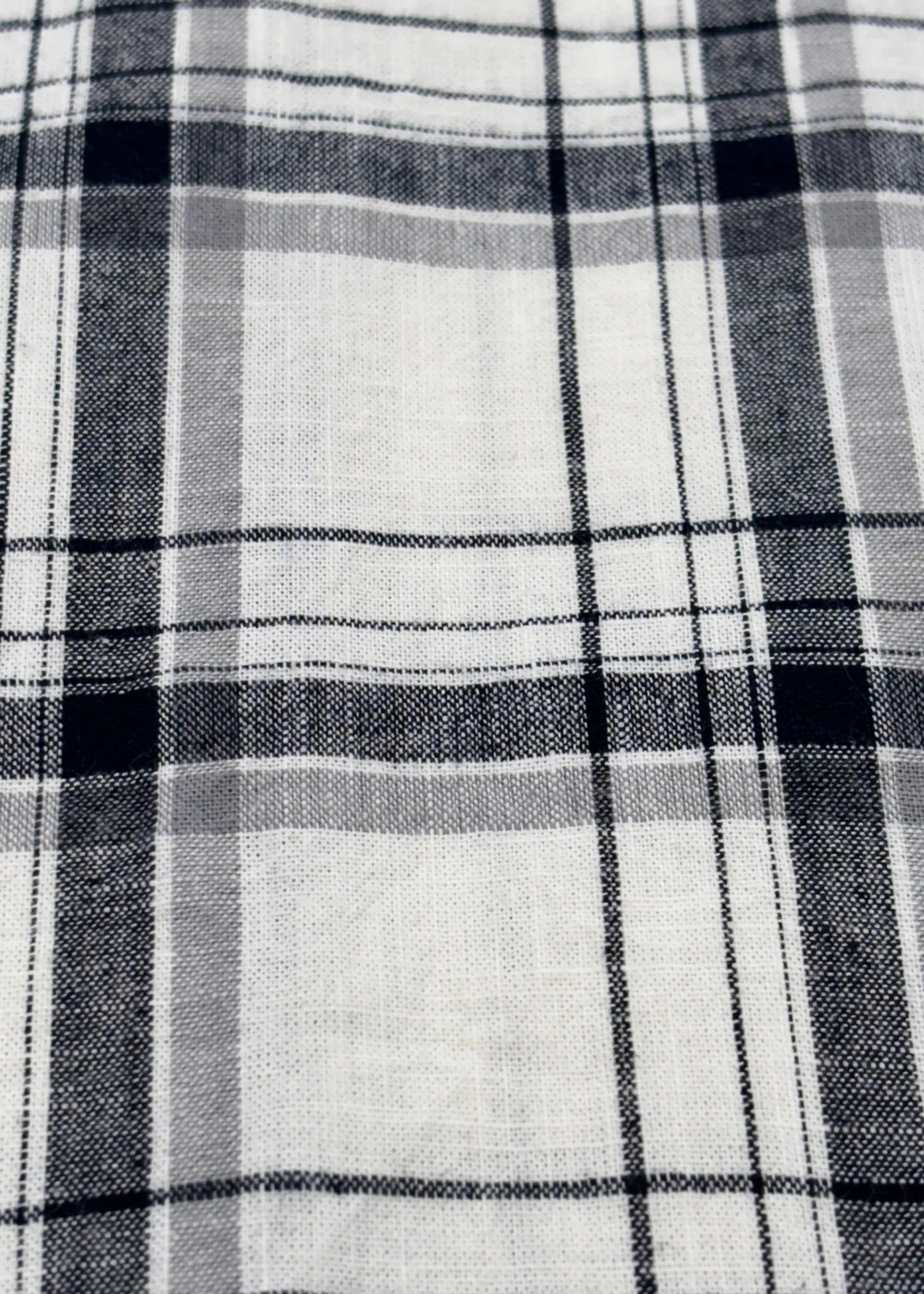 Full Sleeve Off White Check Shirt