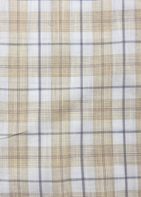 Full Sleeve Yellow Check Shirt