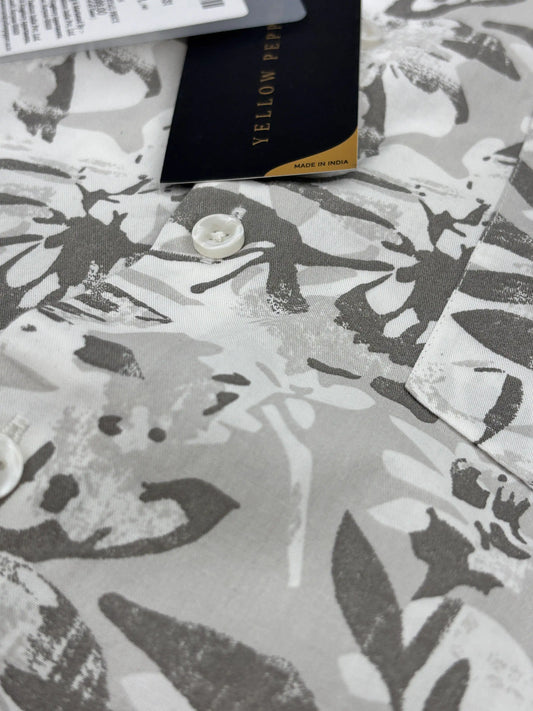 Full Sleeve Brown Print Shirt