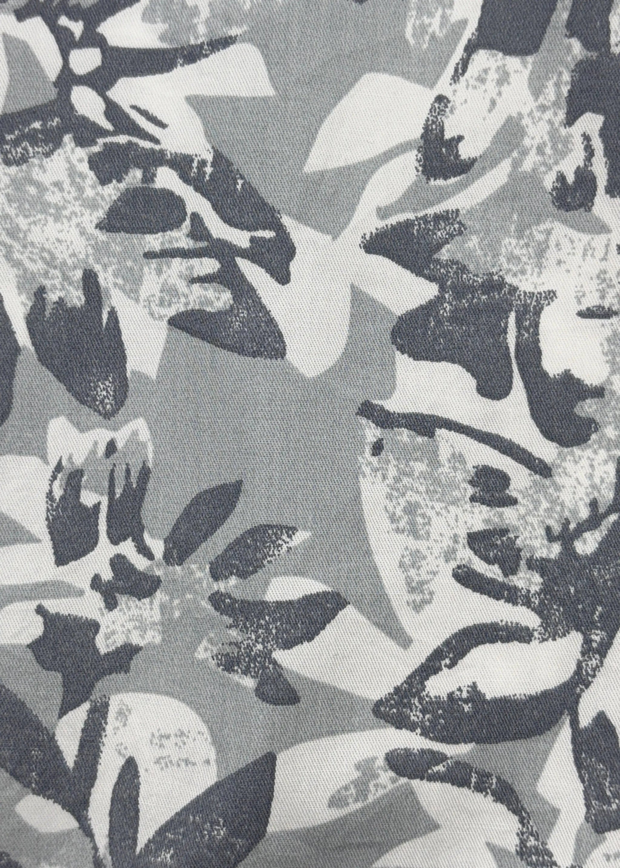 Full Sleeve Grey Print Shirt