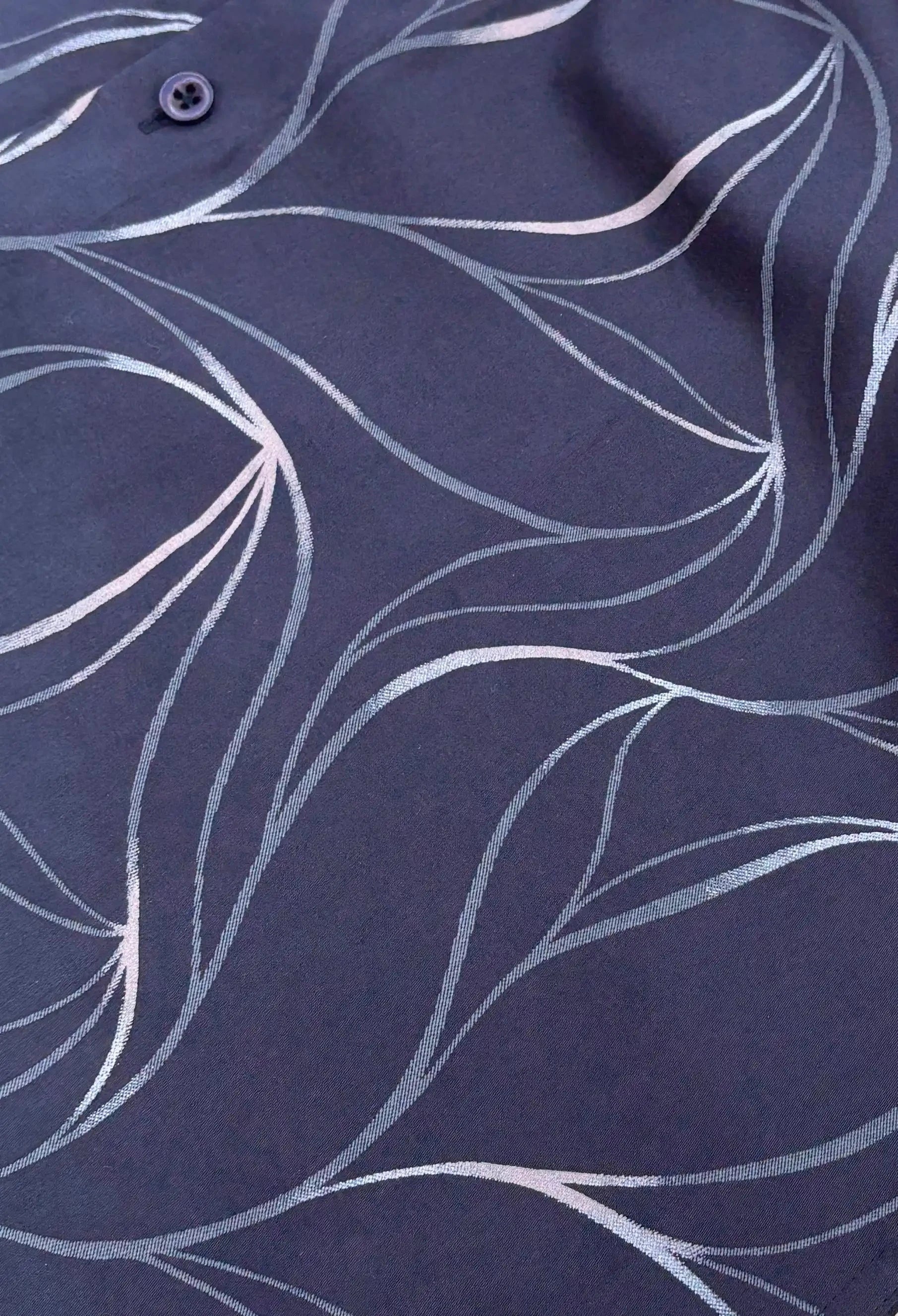 Full Sleeve Navy Print Shirt