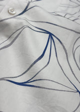 Full Sleeve White Print Shirt