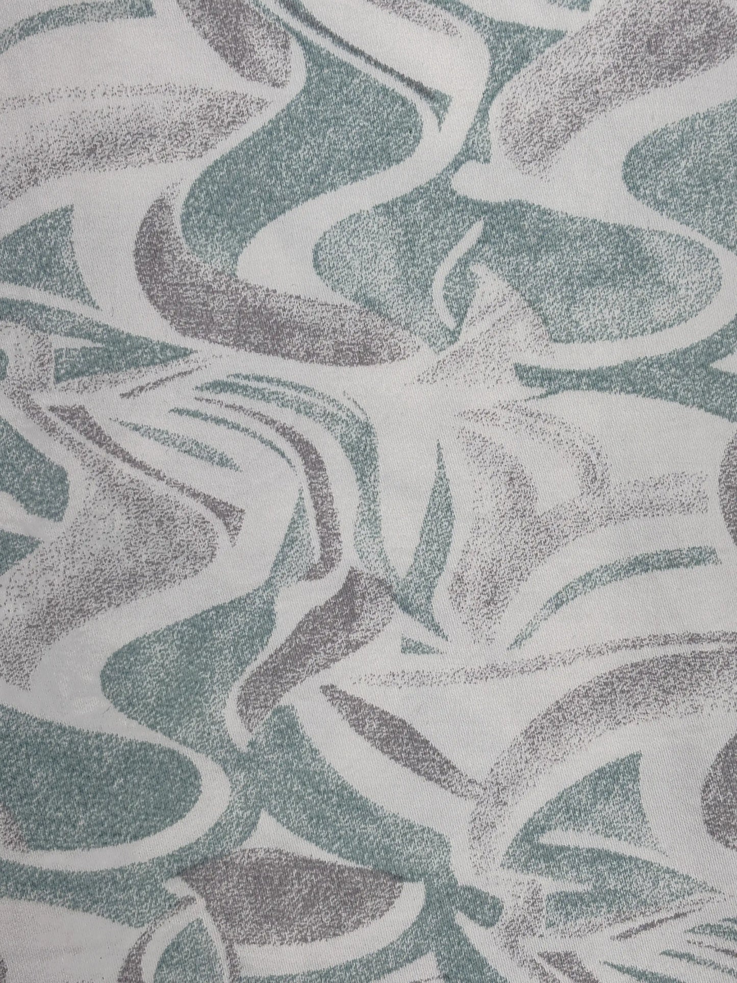 Full Sleeve White green print Shirt