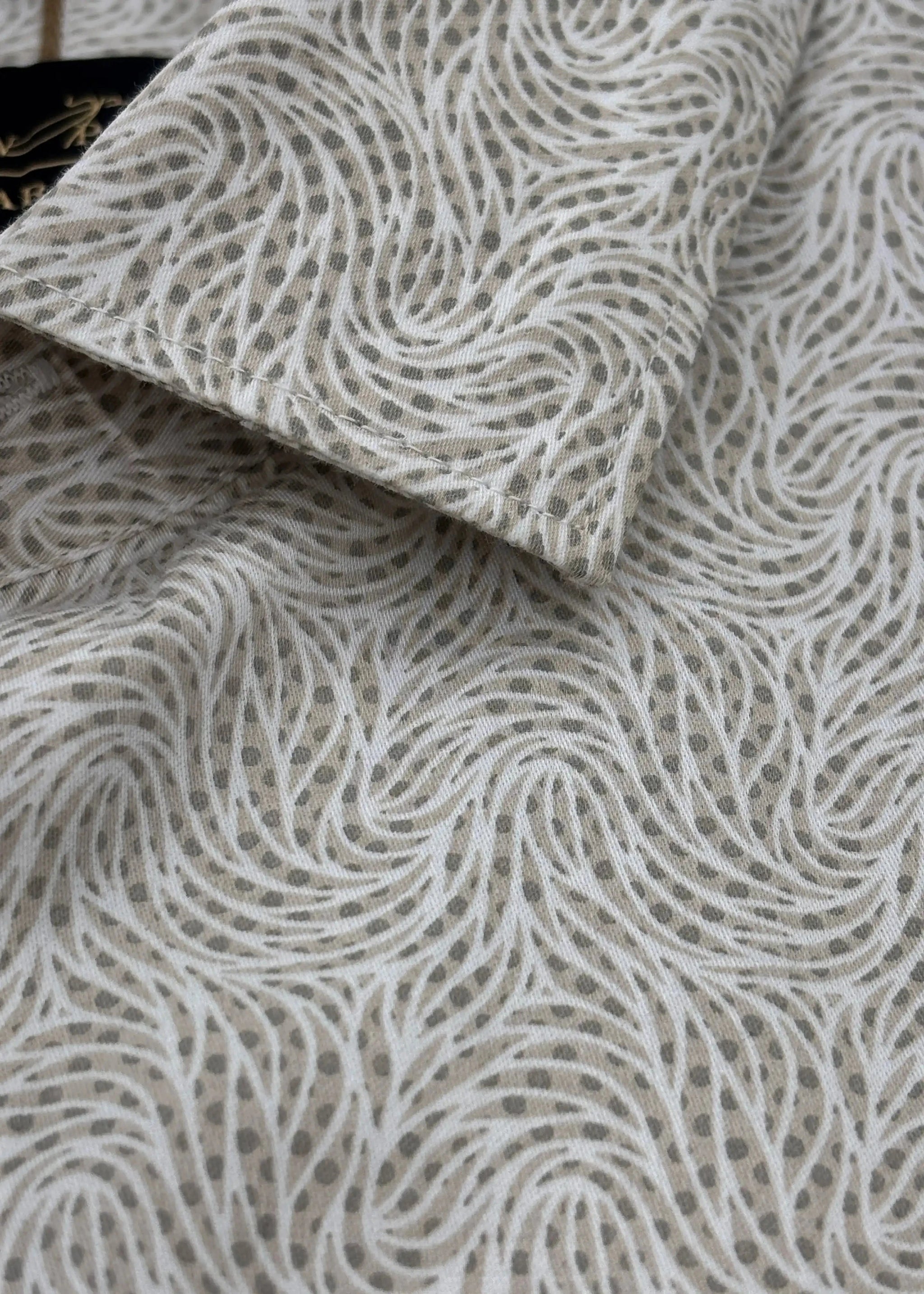 Full Sleeve Brown Print Shirt