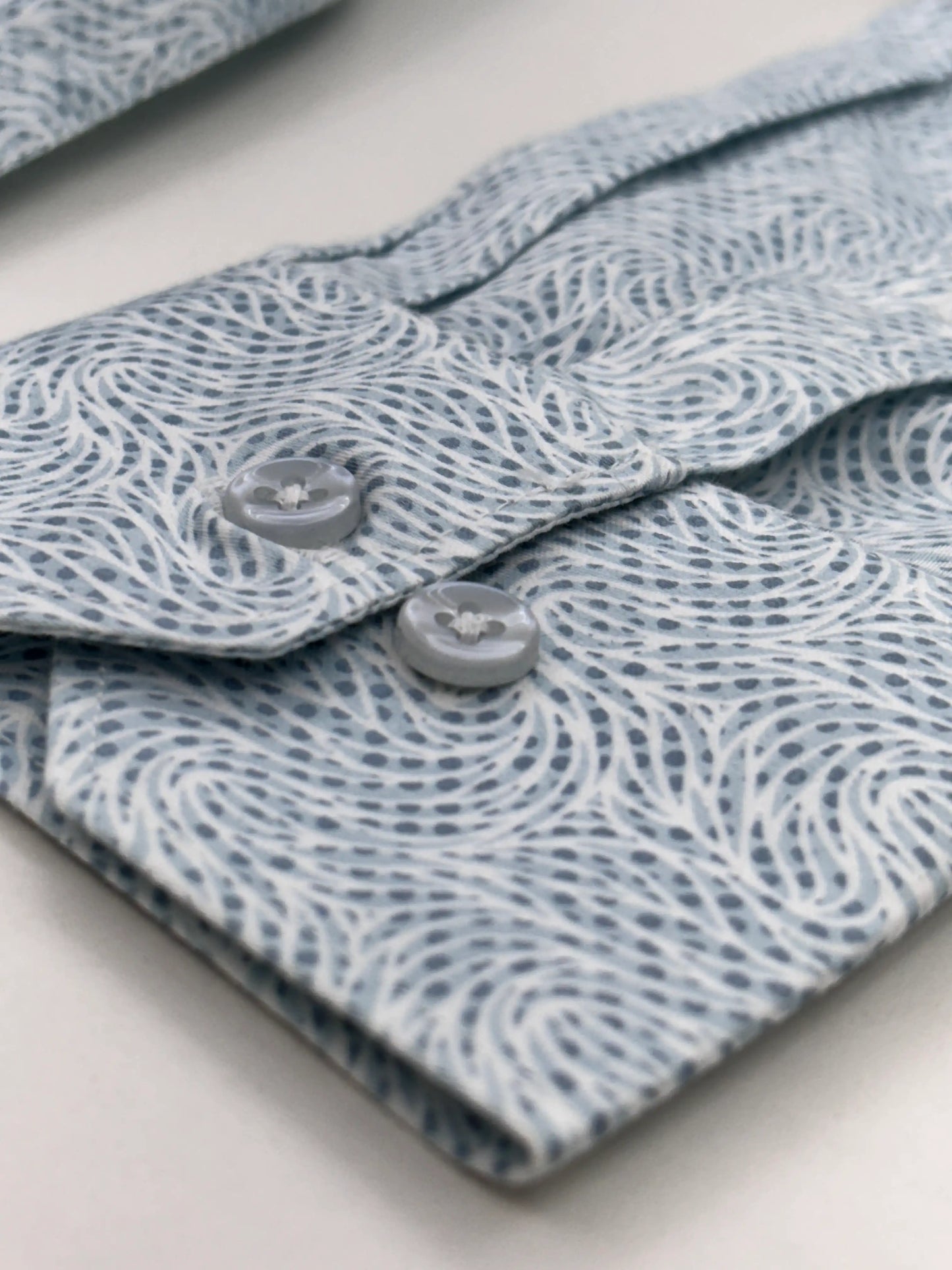 Full Sleeve Blue Print Shirt