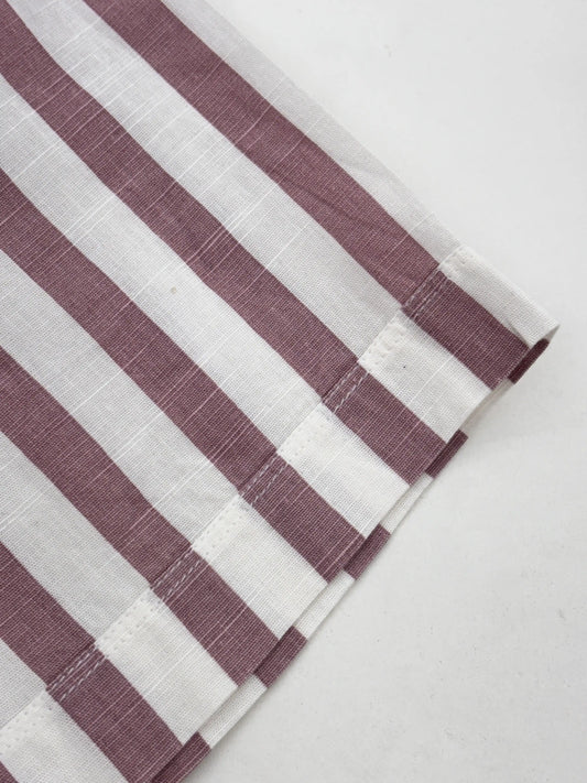 Half Sleeve White Red Lining