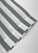 Half Sleeve White Green Lining