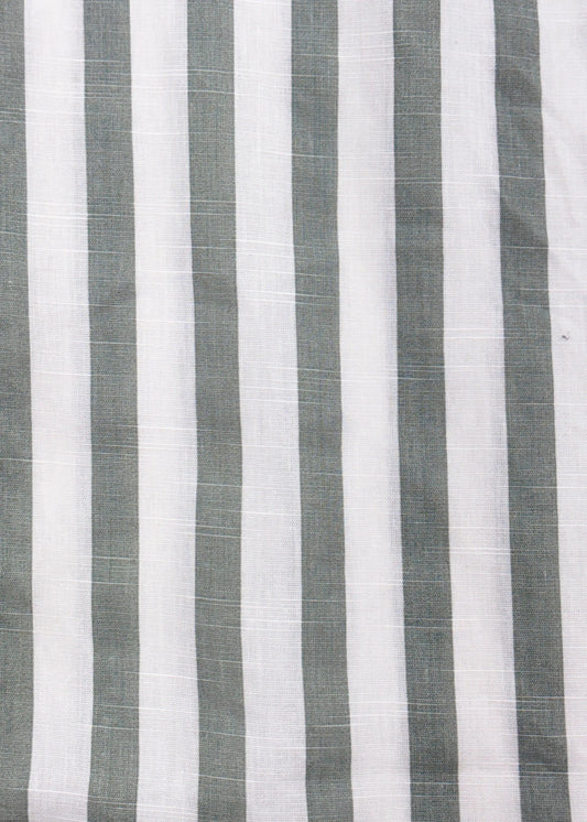 Half Sleeve White Green Lining