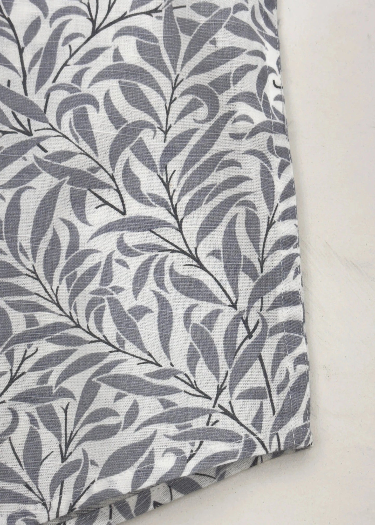 Half Sleeve White grey print