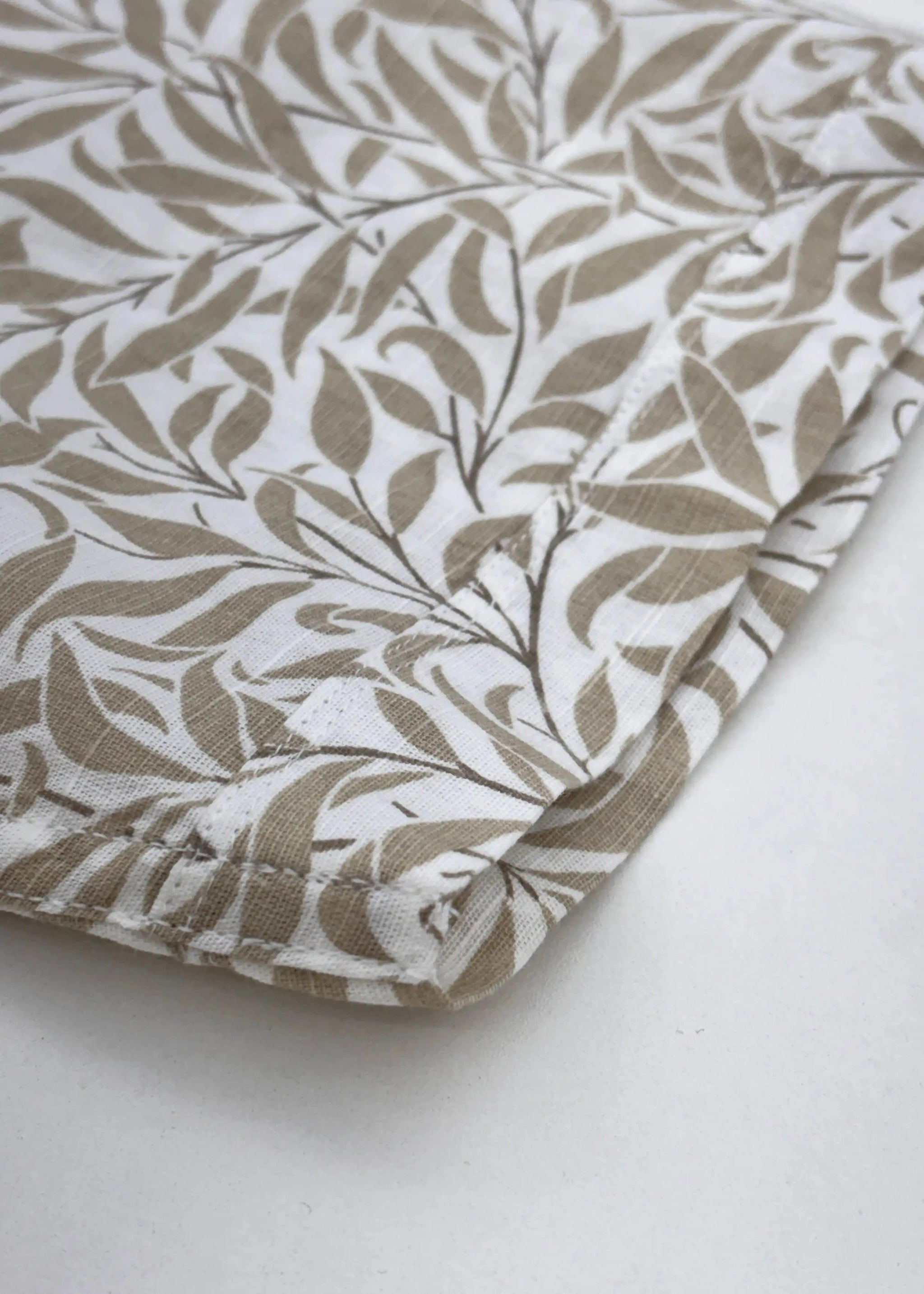 Half Sleeve White Brown print