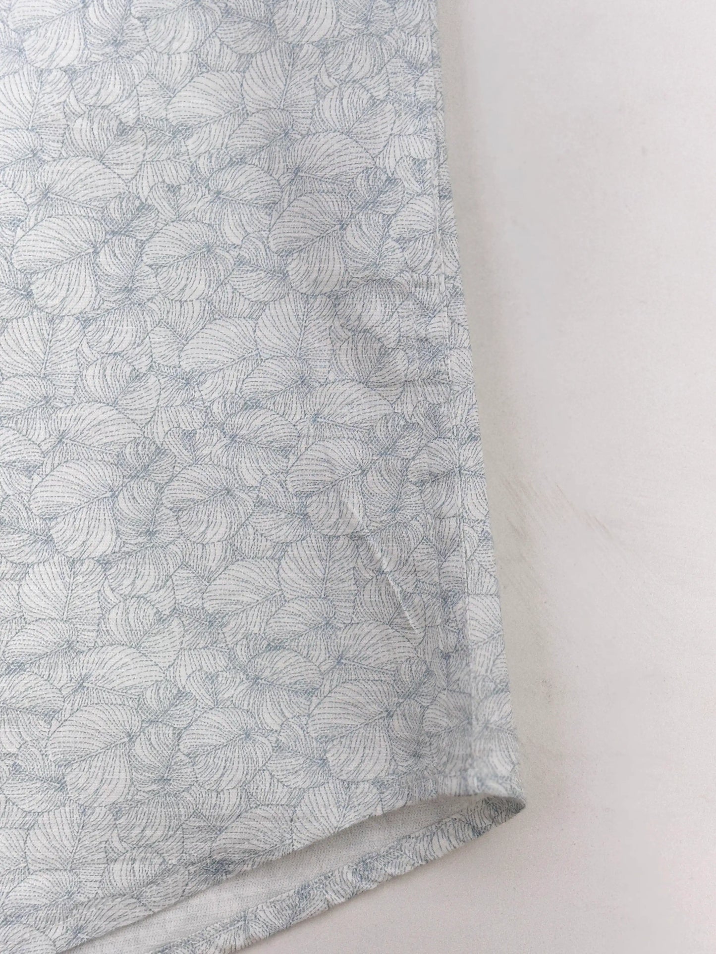 Half Sleeve White purple print