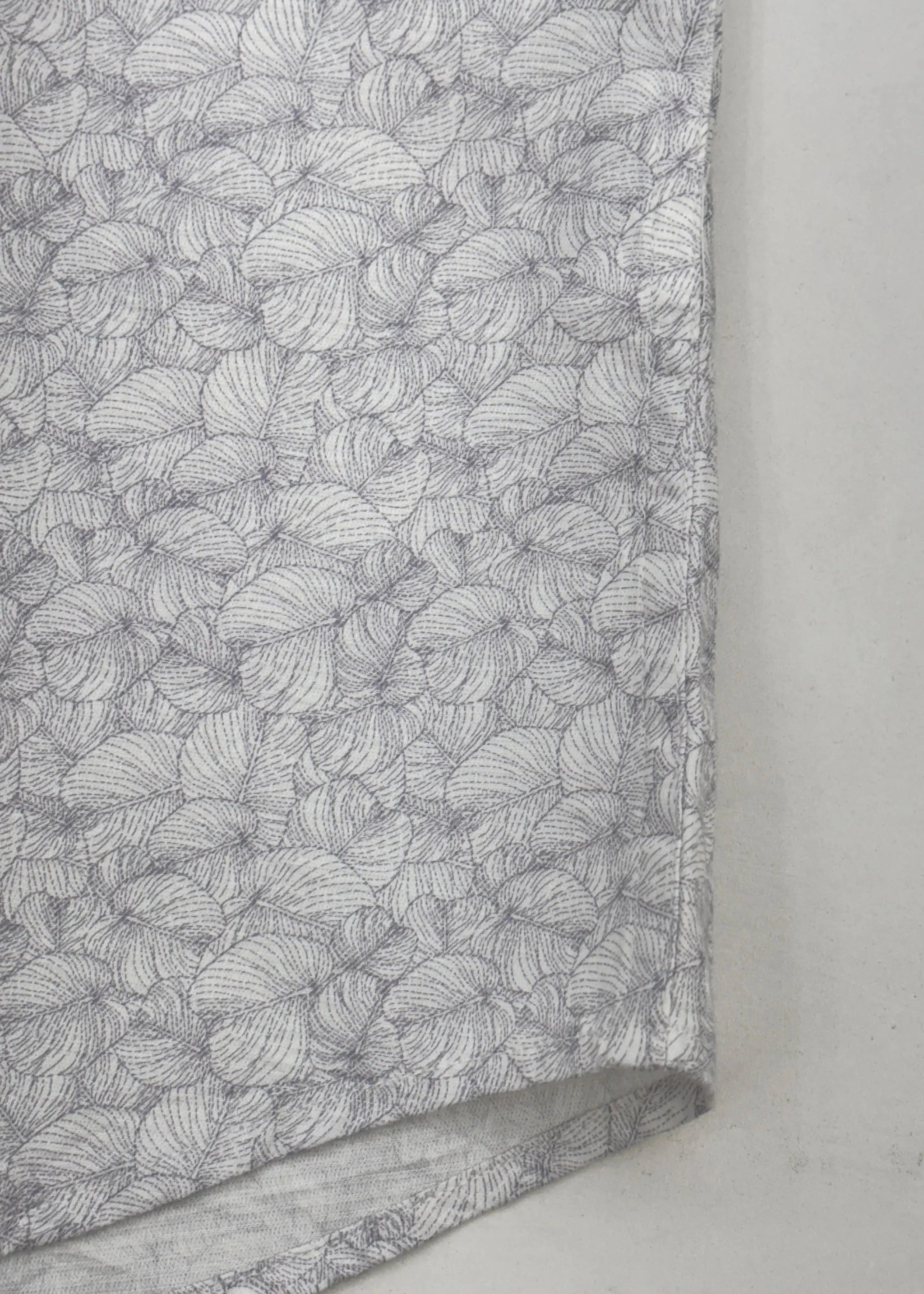 Half Sleeve White purple print