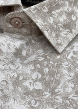 Half Sleeve Beige print